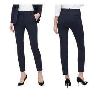J. Crew navy blue Cameron high rise slim cropped pants size 14